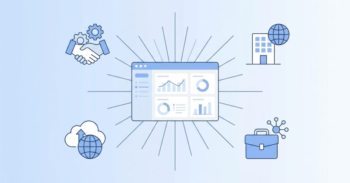 PRM（パートナー関係管理）の全体像を示した概念図